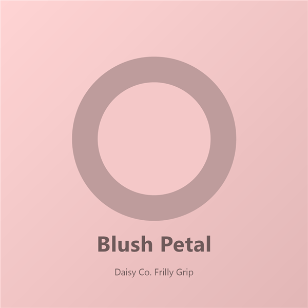 Blush Petal frilly Pilates grip socks in pastel pink